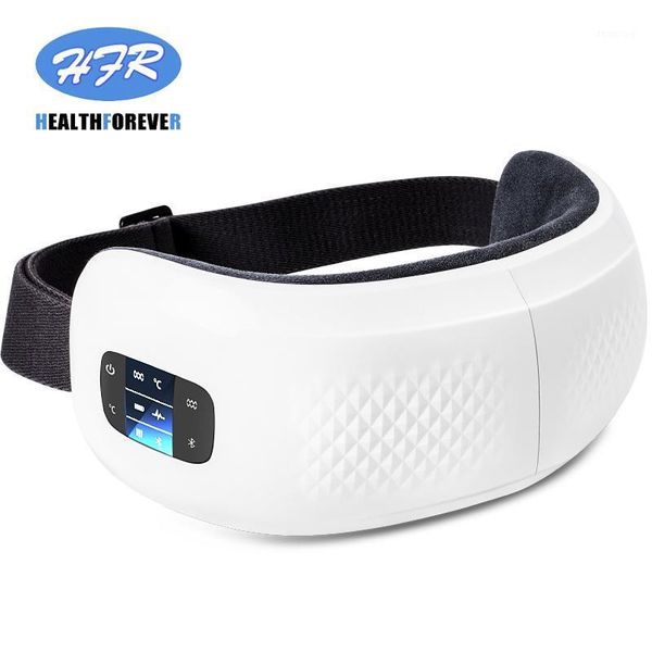 

usb rechargeable relaxation electric vibration heated anti wrinkle air pressure thermal eye massager with music1