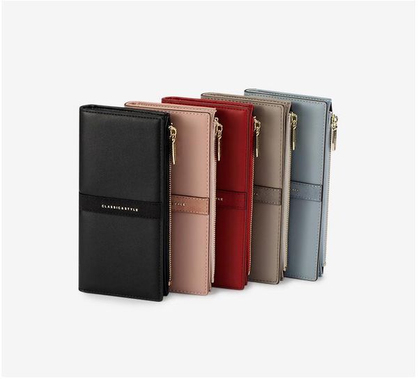 

hbp pu wallet fashion women purse card holder t3676-088267e, Red;black