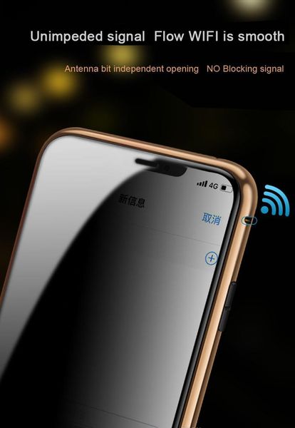

anti-peeping metal magnetic adsorption front and back tempered glass case for iphone xs max 11 pro qylglz dh_niceshop