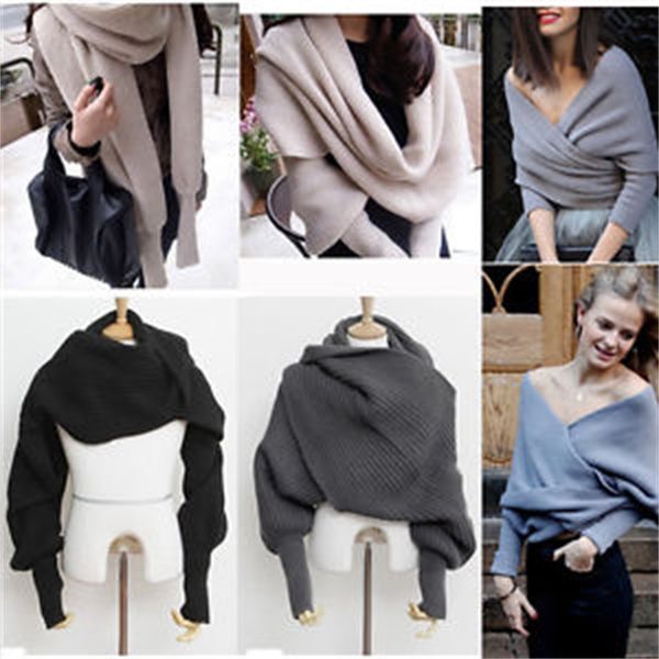 

women long sleeve knitted cardigan loose sweater outwear coat casual sweater, White