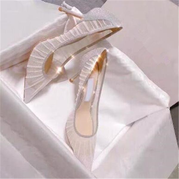 

gauze sandals thin high heels party ladies shoes fashion women shoes summer pumps zapatillas mujer casual shoes 2020 t200628, Black