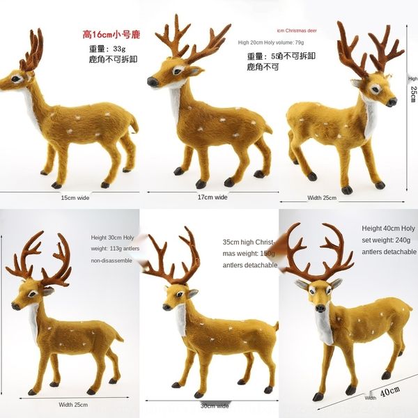 

bcp8v moose simulation of christmas sika deer small gift simulation deer creative accessories j shopping giftdecorations mall accessories gi