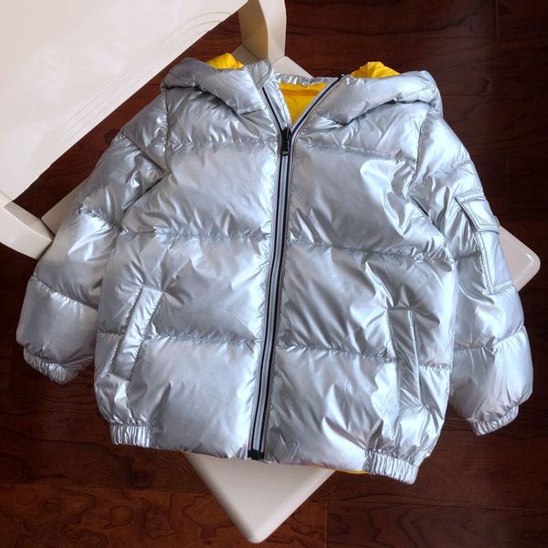 

90 white duck children's down jacket hoodie-10.17, Blue;gray