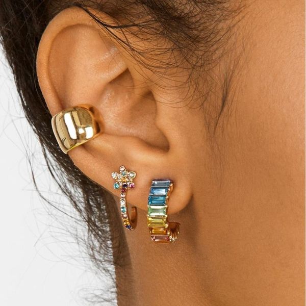 

miwens bauble bar new crystal circle drop earring women romantic round pendent statement earrings charm luxury hanging jewelry, Silver