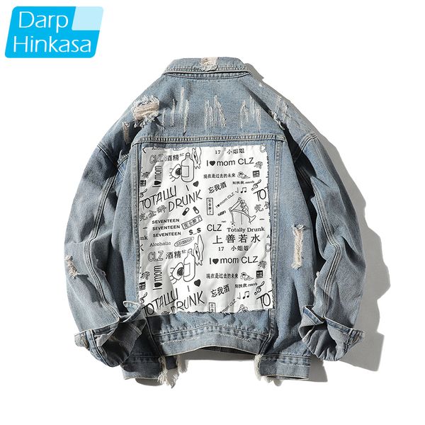 

darphinkasa men light blue denim jacket jacket warm denim coat men casual retro denim jacket streetwear 5xl 201004, Black;brown