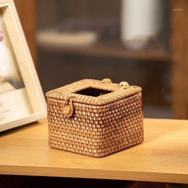

tissue boxes & napkins elegant handmade rattan box napkin storage container desktoilet paper gxma1
