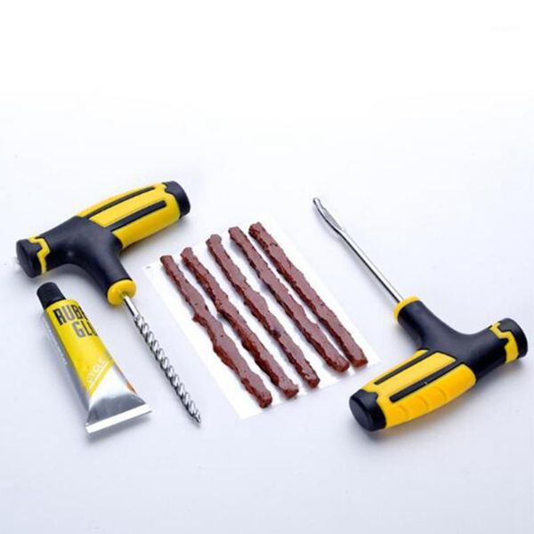 

1 set car tire repair tools tubeless vacuum tires repairing hand tool kits tyre puncture plug for auto/motorcycle accessories1