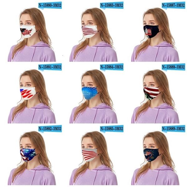 

protection independence day masks digital printing dust sunscreen washable masks can be used to place pm2.5 gasket