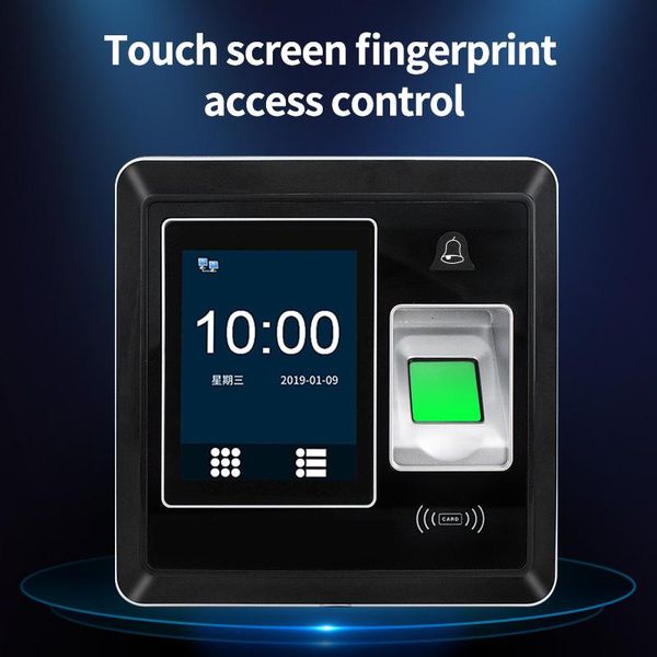 

fingerprint access control touch screen attendance system package card