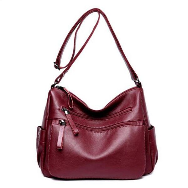 

many pocket big crossbody bags for women 2020 sac a main femme leather luxury handbags women bags designer handbags high quality