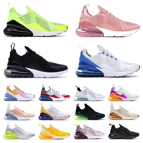 

270s sneakers women mens running shoes all blacks triple a white golden summer gradient barely rose bright crimson be true trainers