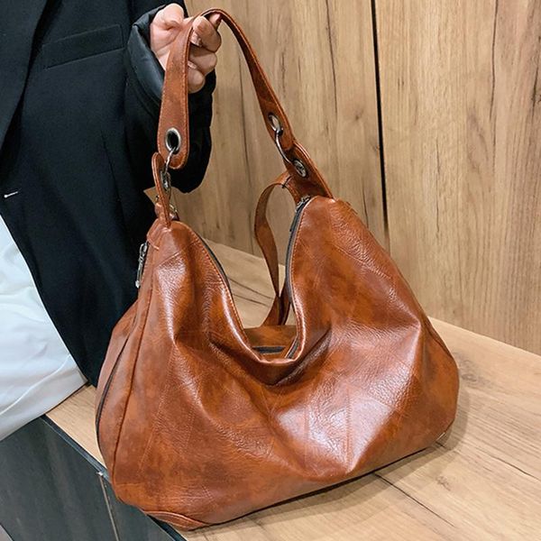 

soft leather woman handbag female fashion big shoulder bag women crossbody pack lady totes large capacity bolsa feminina