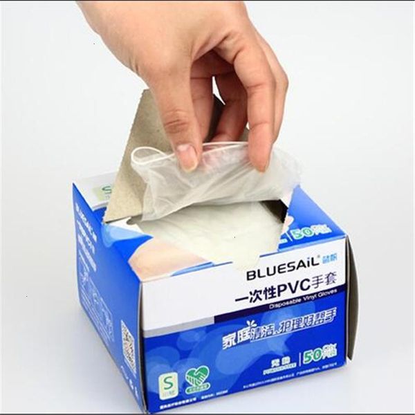 

kitchen pvc real dishwashing gloves household gloves disposable gloves for cut vegetables food hand protective jj132