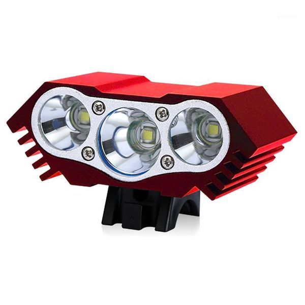 

bicycle lamp head bicycle head light usb interface lighting t6 lamp night riding equipment red1