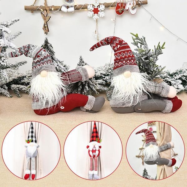 

style curtain buckle tieback 15 santa snowman curtain tiebacks holdback fastener buckle clamp decorations christmas ornaments ooa9681 ei2l