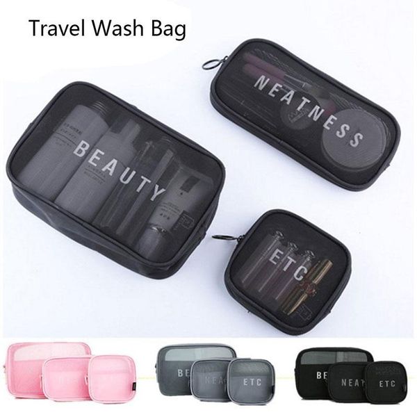 

travel cosmetic bag women zipper make up transparent makeup case organizer storage pouch toiletry beauty wash kit bags