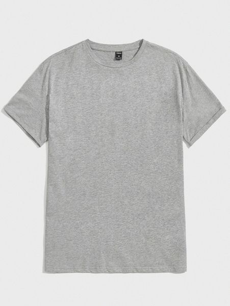 

men cuffed sleeve tee h4an#, White;black
