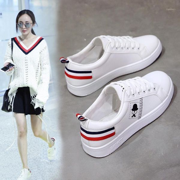 

women's shoes spring new wild women's shoes korean sports white thick running korean students casual1, Black