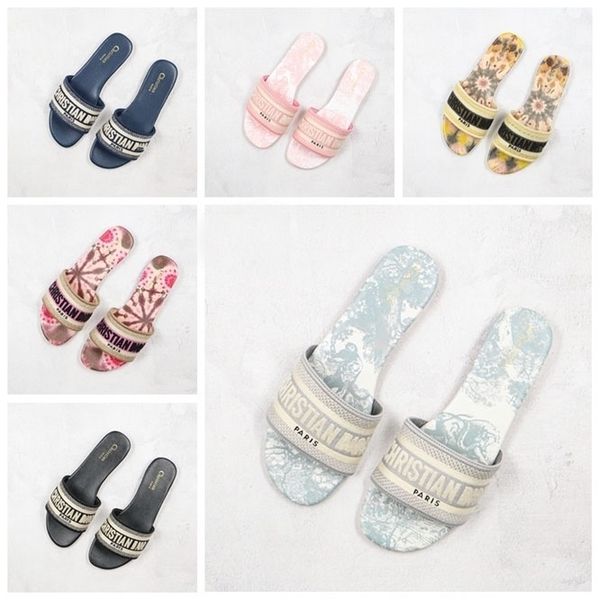 

b23 d'or dway mule toile de jouy embroidery sandals stripes blooms slide pool flip flops womens slippers women scuffs slides loafers, Black