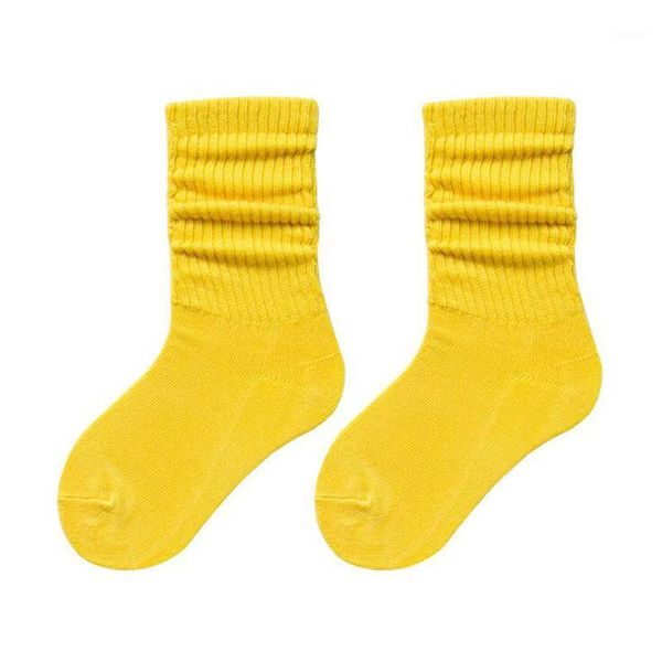 

loose solid colors women japanese korea high school girls high socks double needles knitting cotton long socks1, Black;white
