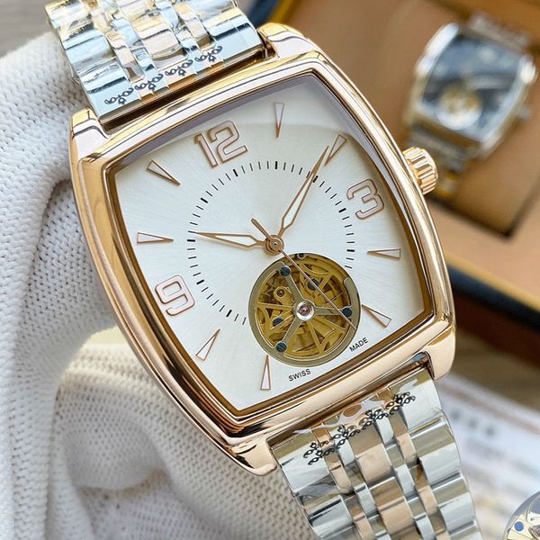 

mens watches automatic watch 43mm 316 fine steel fashion man watch mechanical watches s-0106, Slivery;brown