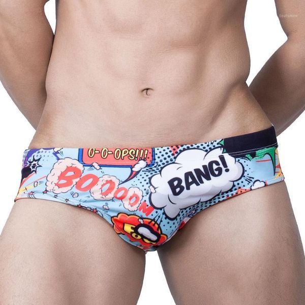 

2019 summer men swimwear swimming trunks quick dry bikini surf short gay swimsuit mens swim briefs beach shorts sunga1, White;black