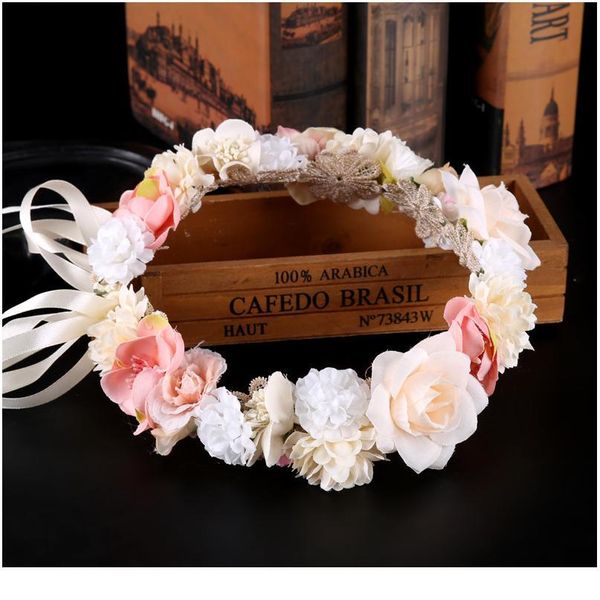 

haimeikang beach holiday hawaiian wreath bride headdress garland sen female simulation flower headband p acc qylfgt