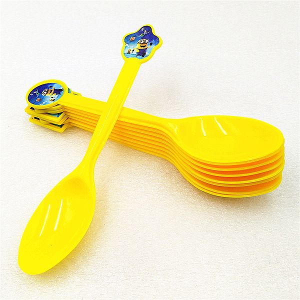 

disposable 10p party supplies kids birthday s plastic spoon christmas/festival party decoration baby shower fa