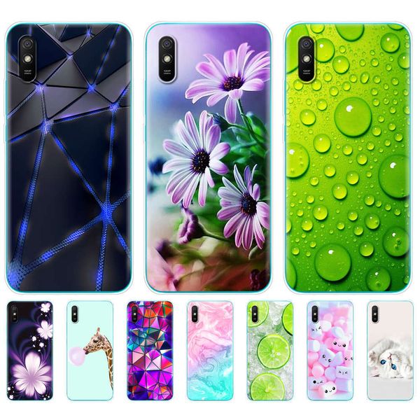 

1dwredmi 9a silicone mobile phone cover 6.53 "tpu soft back cover redmi 9a redmi 9a mobile phone cover