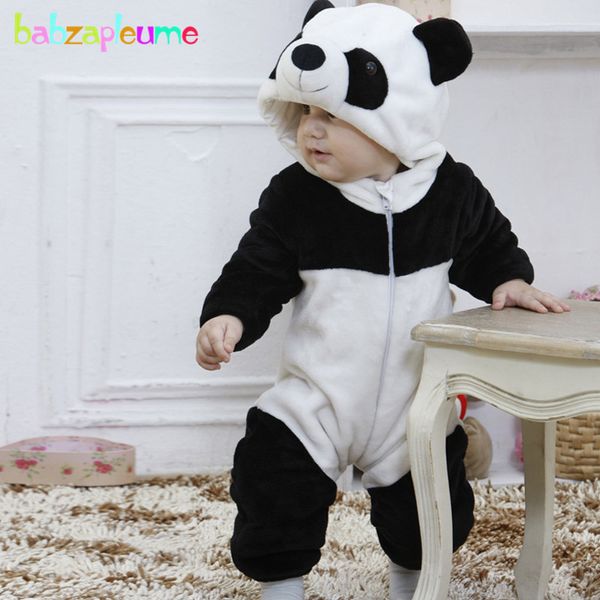 

babzapleume winter newborn clothes for baby boys girls rompers warm cartoon cute panda jumpsuit infant clothing sets bc1046 y1221, Blue