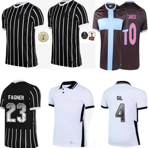 

2021 corinthians soccer jersey pedrinh 2020 2021 vagner love football shirt ramiro boselli luan camisa de futebol, Black;yellow