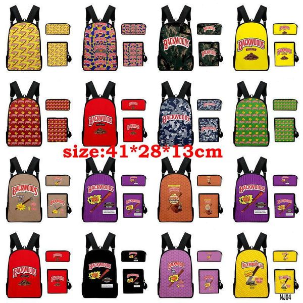 

14styles 3pcs/set backwoods put ah 8th in a dj manny cigar orange backwoods sweet aromatic yellow beige boys backpacks one shoulder b qylobn