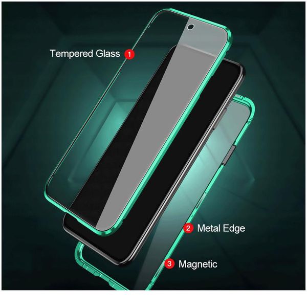 

360 magnetic adsorption metal case for xiaomi redmi note 10 9s 8 8t 7 pro lite 9a k20 mi 1 bbywmr