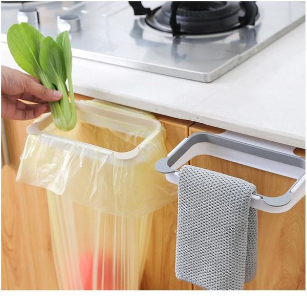 

garbage bag holder hanging trash bag kitchen cupboard stand trash storage rack cabinet portable gadgets tools drop bbykvm