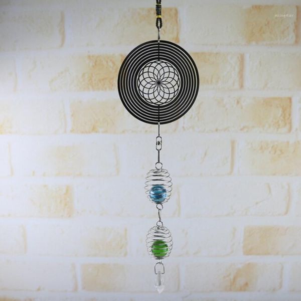 

decorative objects & figurines metal wind spinner hanging garden 3d twisting/yard ornaments gift1