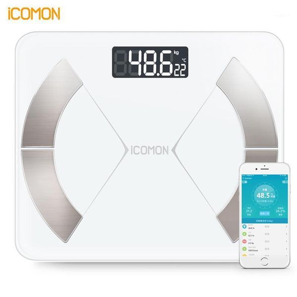 

bathroom & kitchen scales icomon i31 electronic floor smart body weight scale fat digital weights bluetooth balance connect1