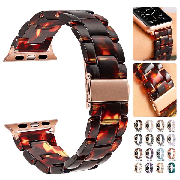 

ремешок смолы для 44mm группы apple наблюдать iwatch series 5 4 3 2 1 наручные часы петля аксессуары 42мм 38мм браслет замена 40мм