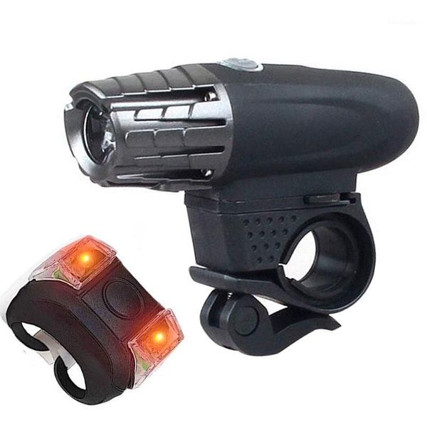 

newly usb rechargeable led bike headlight or cycle bicycle front back rear tail light bn991