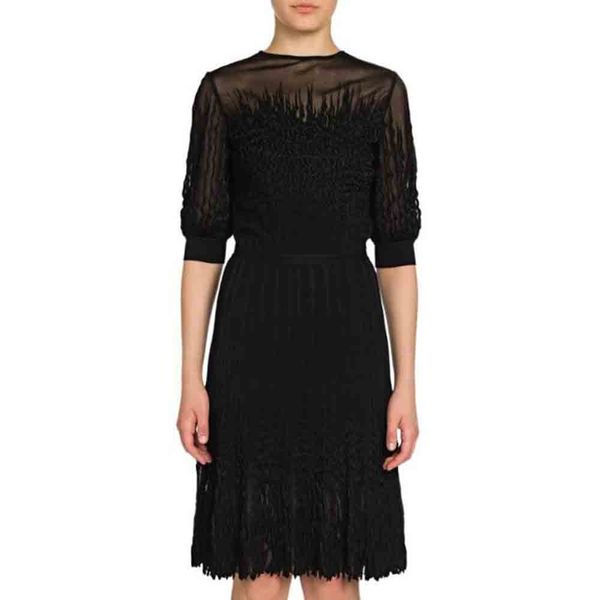 

2021 the new mid-mango black woman dressed as a meshcelebridal evening gown gvaz, Black;gray