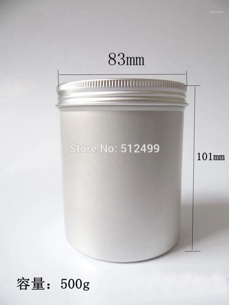 

storage bottles & jars 500g 20pcs refillable empty round aluminum tin 500ml cosmetic container box jar1