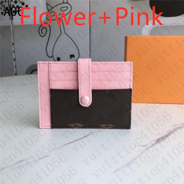 

2021 new designers card holder men women's card holders black lambskin mini wallets coin purse pocket interior slot pocket genuine leat, Brown;gray