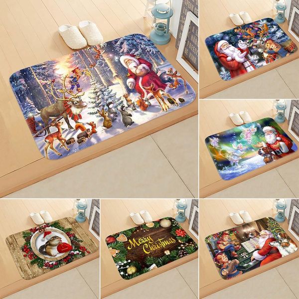 

flannel mat merry decor for home christmas ornaments santa claus gifts xmas navidad 2020 new year 2021