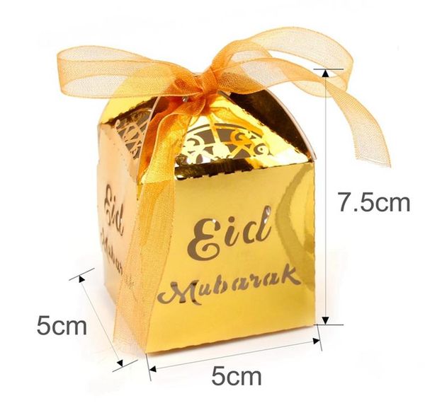 

fengrise 10шт ид мубарак candy box рамазан украшения для вечеринок бумажные подарочные коробки мешок подарка день рождения упаковка мешок sq