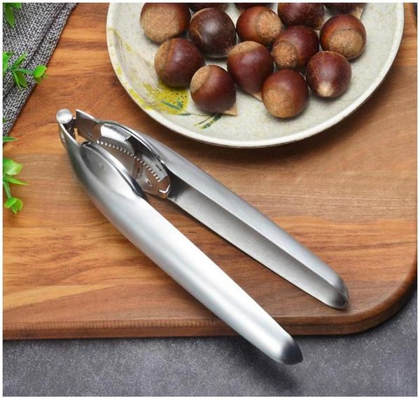 

stainless steel nutcracker sheller crack chestnut clip nut opener cracker sheller walnut plier kitchen nut sheller cl jllrxt