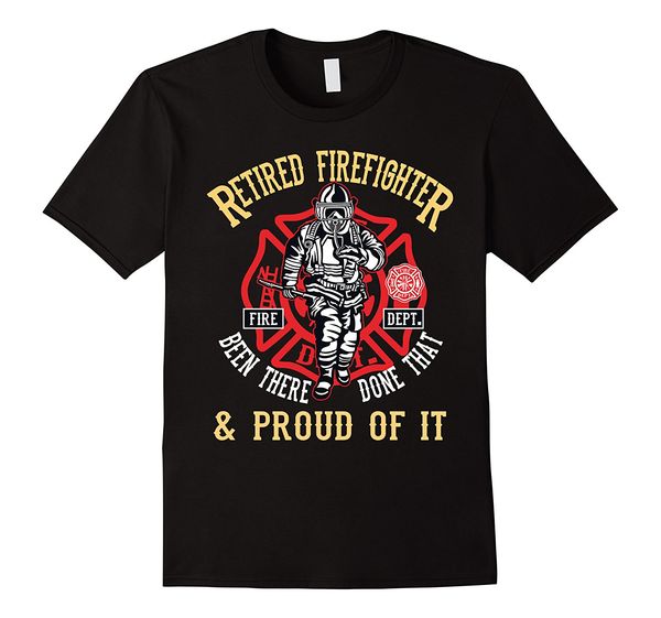 

sport 2019 new summer tee shirt proud fireman retirement gift