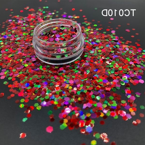 

comfortable holographic american eco-friendly poly bulk wholesale red color chunky sequin glitter for christmas decoration