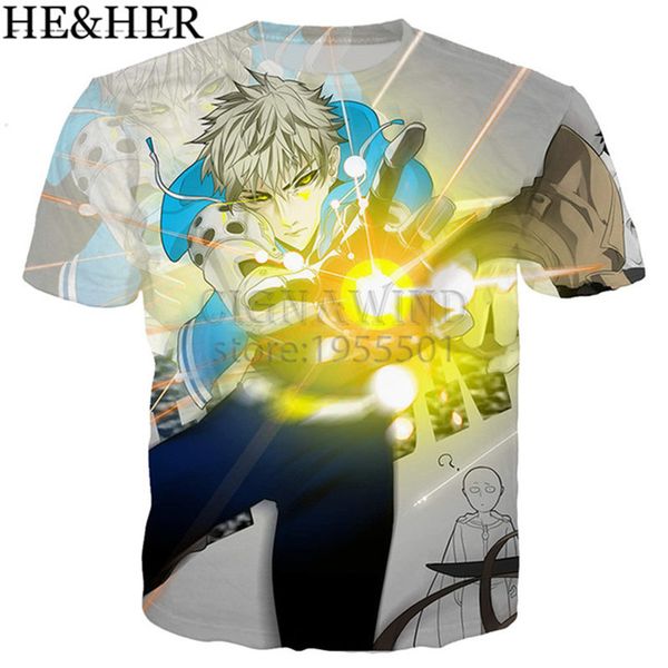 

new design anime one punch man 3d print shirts funny anime funny men clothing