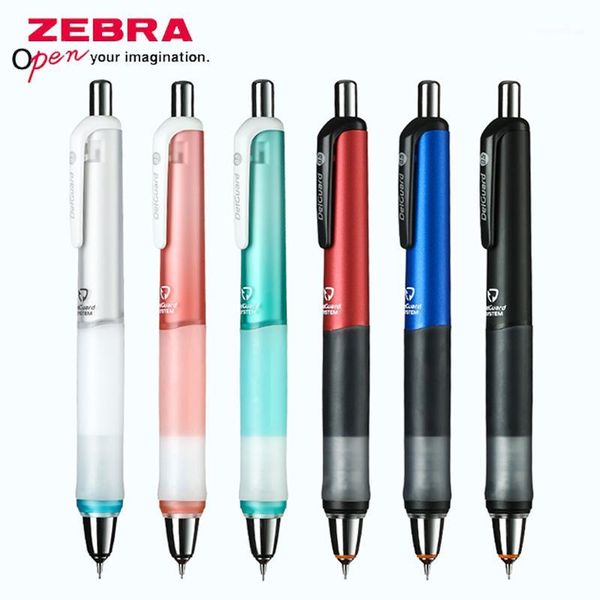 

1pcs zebra ma93 automatic pencil, writing easy to break core learning, sketch, drawing pencil school supplies1 ballpoint pens, Blue;orange