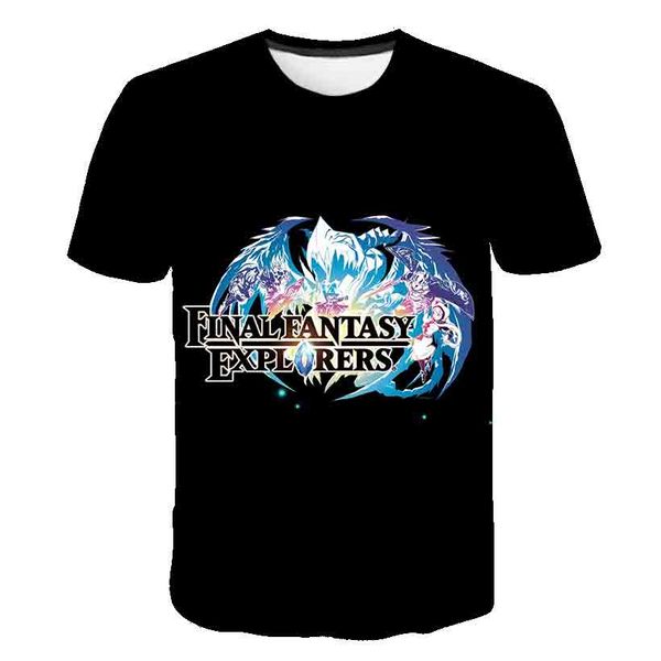 

3d final fantasy vii cool summer leisure game new print student final fantasy vii 3d print shirts anime kawaii humor men clothing