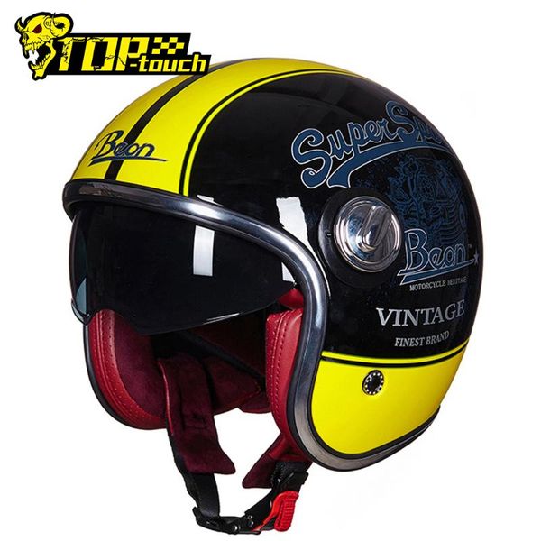 

beon motorcycle helmet open face casco moto retro half helmet motorbike motorcycle racing off road casco moto